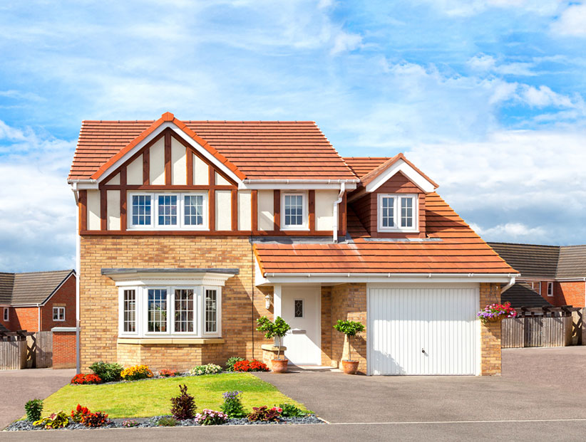 house with front garden