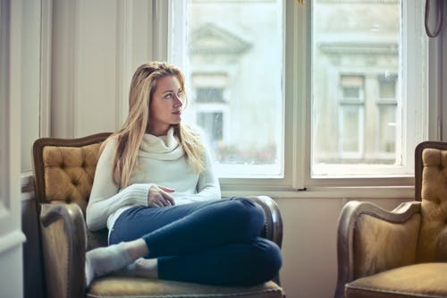 women looking out the window