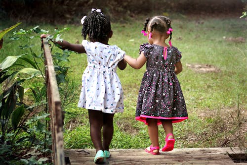 two children playing